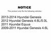 Positive Plus Front Semi-Metallic Disc Brake Pads For Hyundai Genesis Equus PPF-D1396